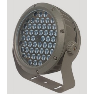 Round flood light housing